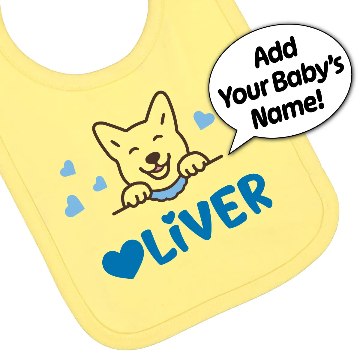 Personalized Jersey Baby Bib