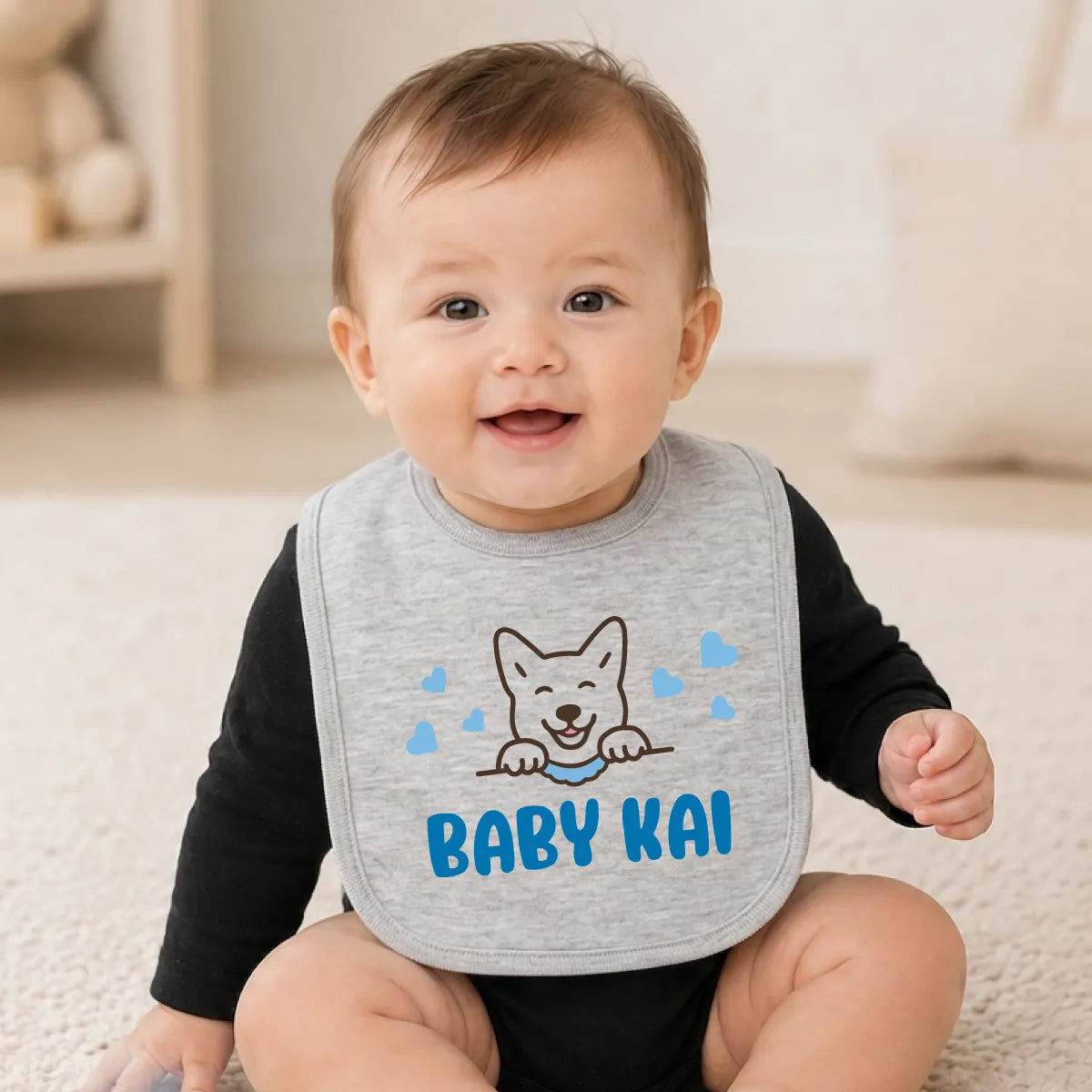 Personalized Jersey Baby Bib