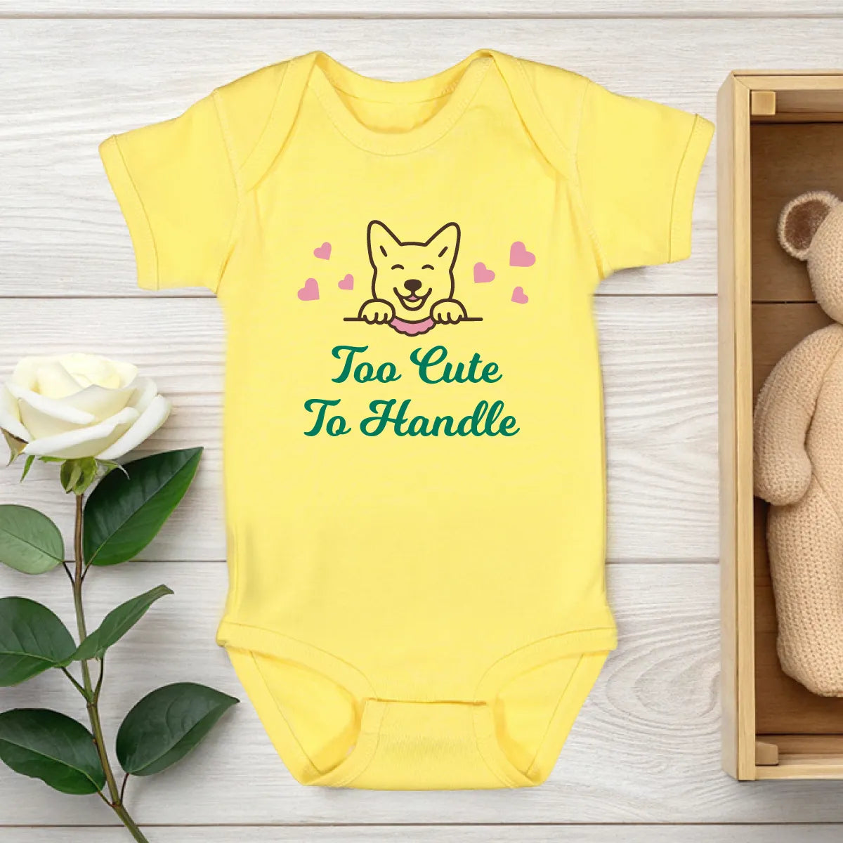 Personalized Puppy Baby Bodysuit