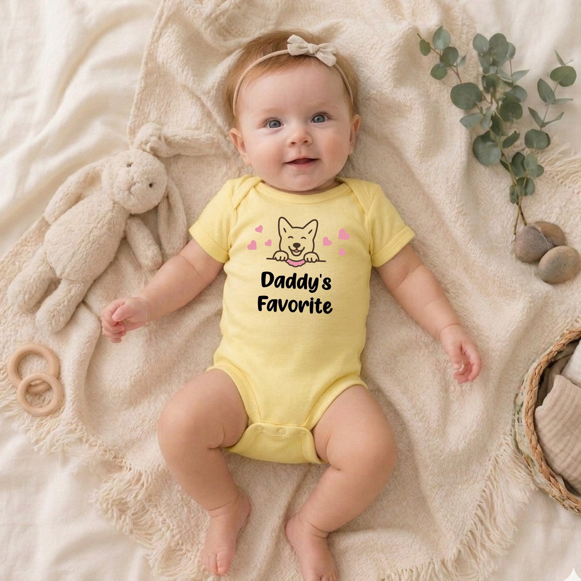 Personalized Jindo Dog Baby Bodysuit