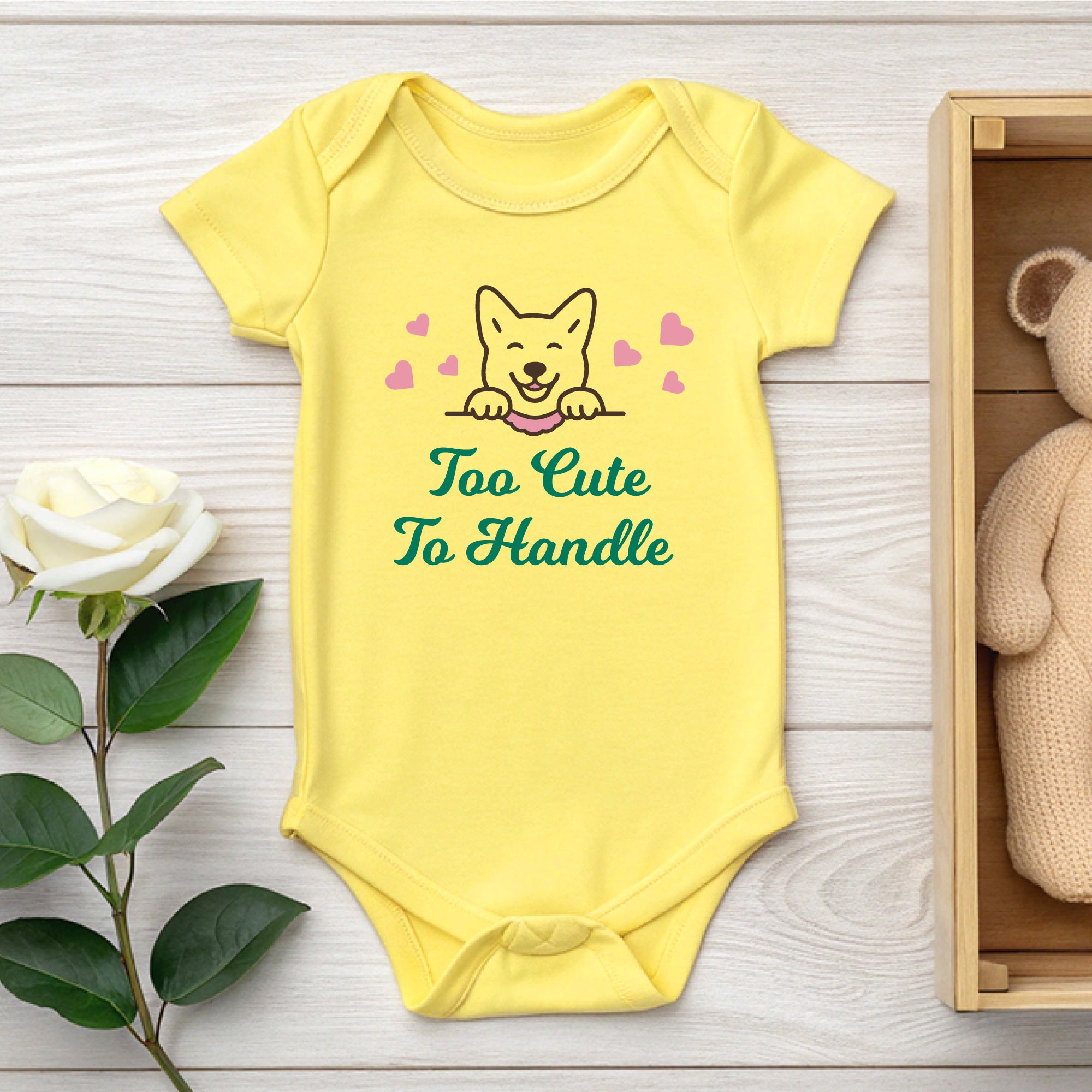 Personalized Jindo Dog Baby Bodysuit