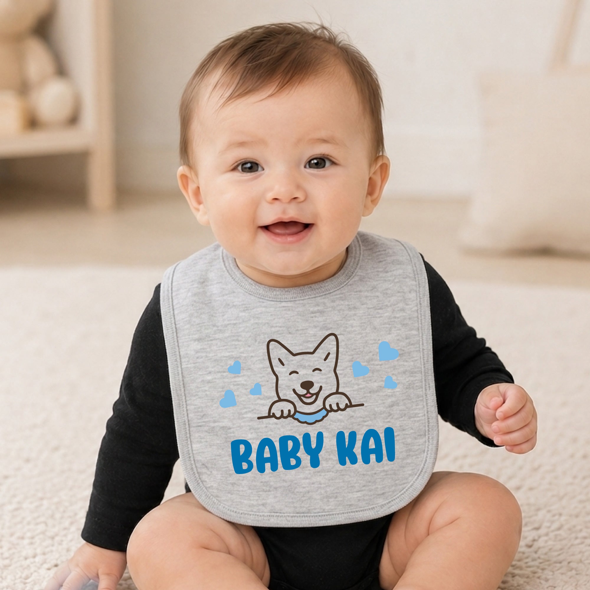 Personalized Jersey Baby Bib