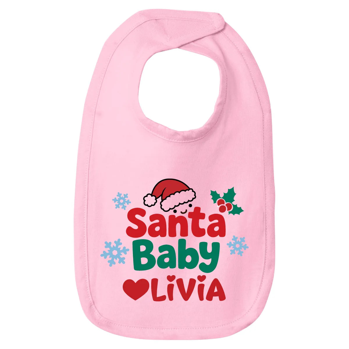 Personalized Santa Baby Christmas Bib