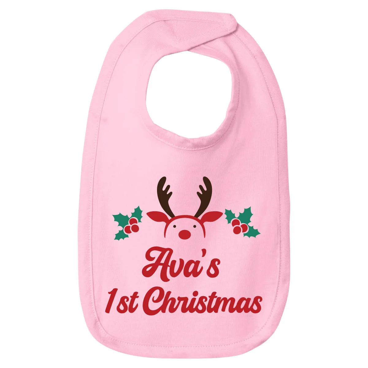 Personalized Christmas Baby Bib