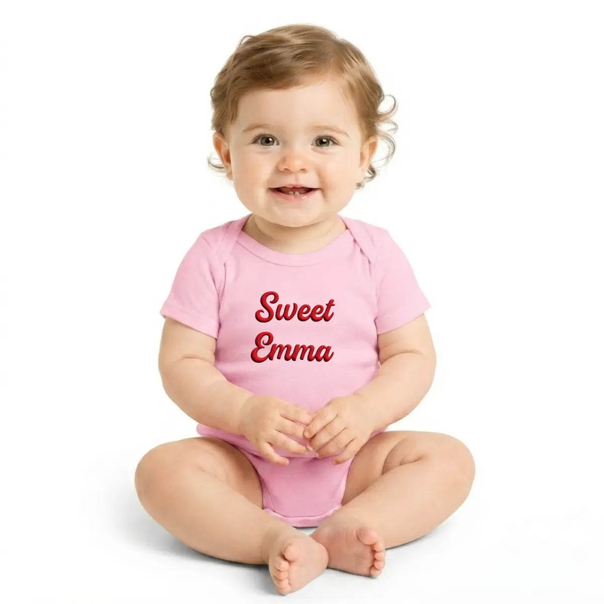 Personalized Puff Baby Bodysuit