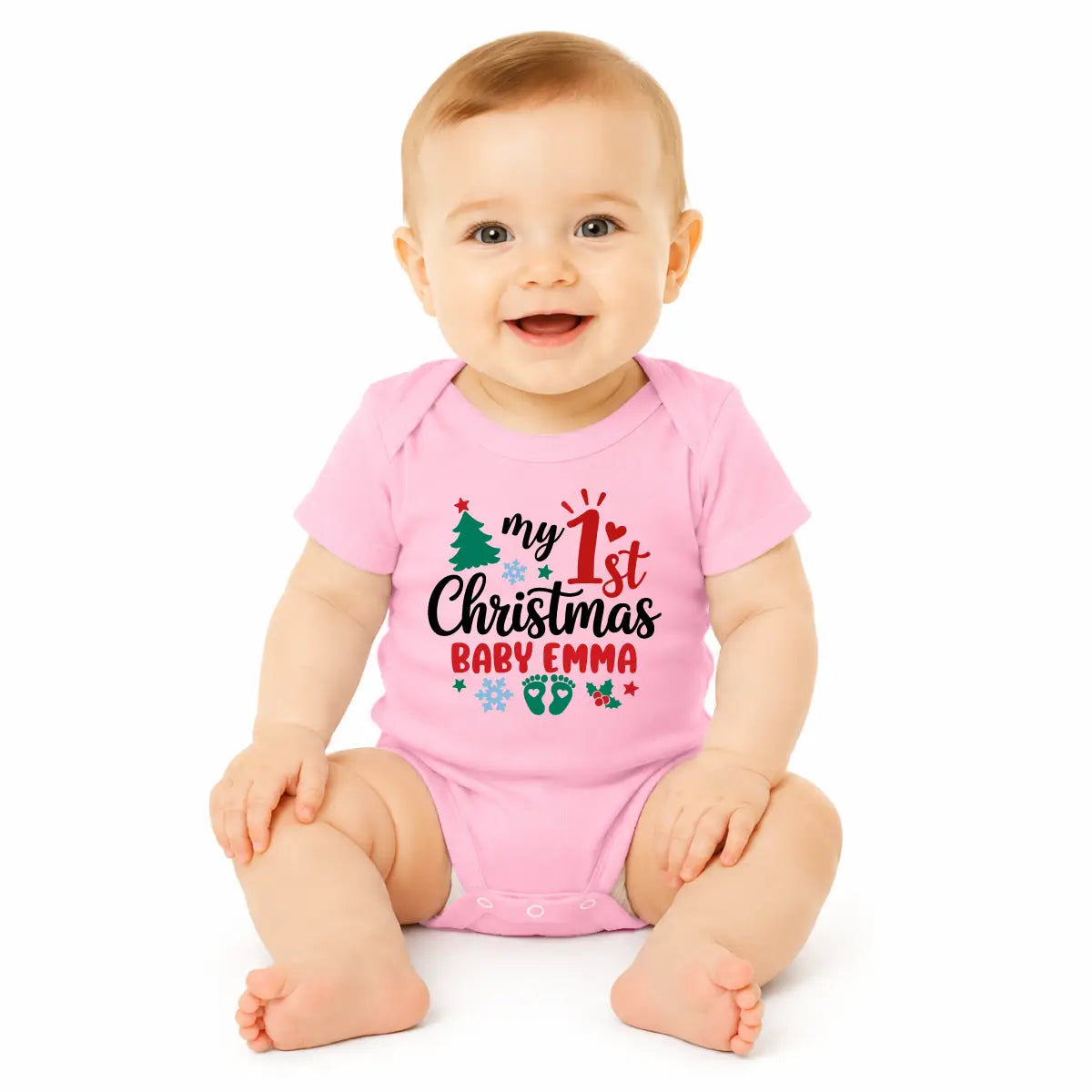 1st Christmas Baby Bodysuit