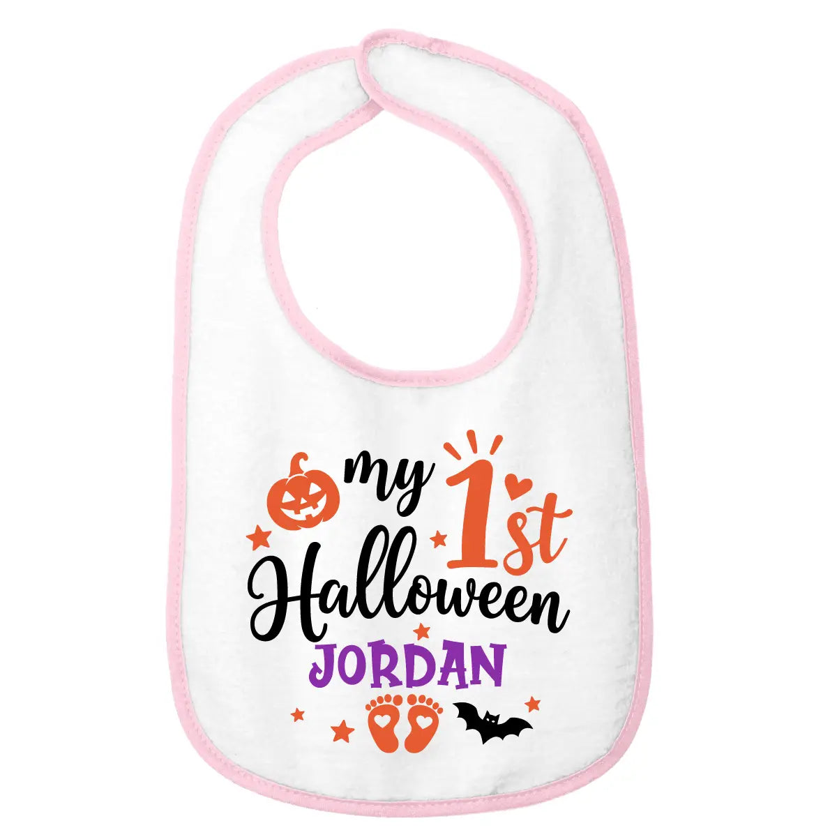 Personalized 1st Halloween Baby Bib