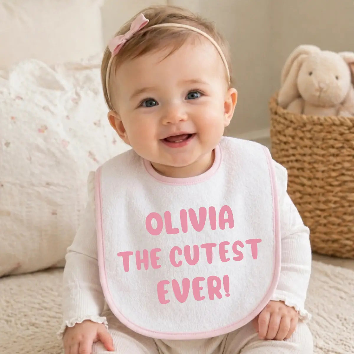 Personalized Cotton Terry Baby Bib