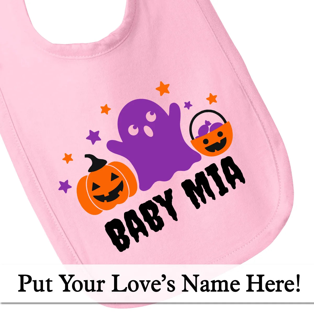 Personalized Halloween Baby Bib