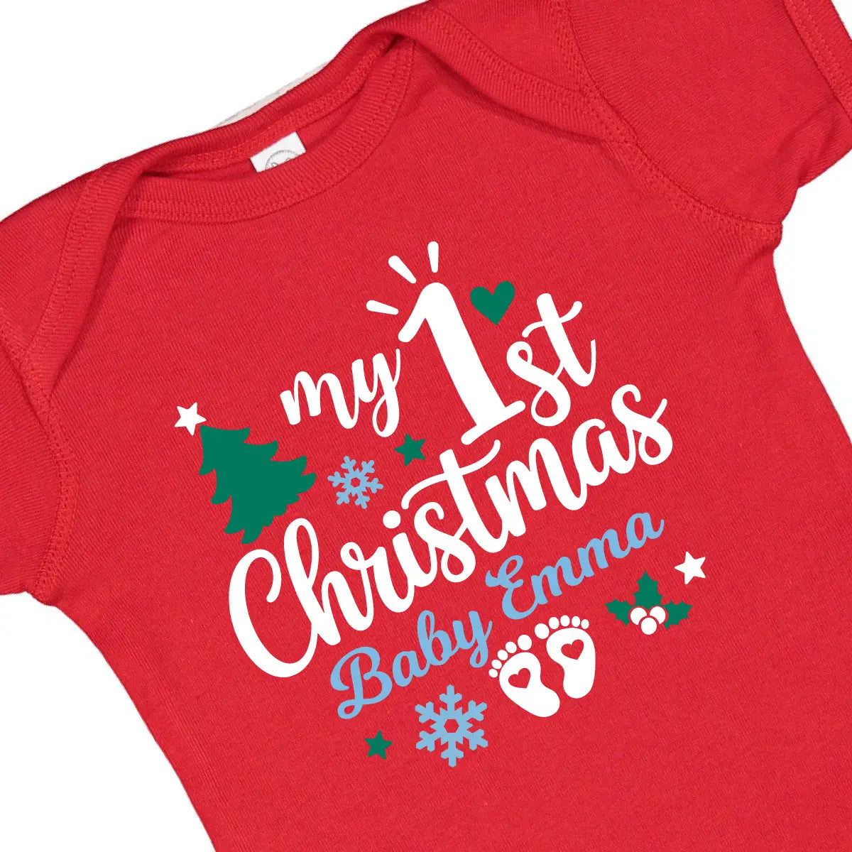 1st Christmas Baby Bodysuit