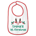 Personalized Christmas Baby Bib