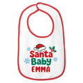 Personalized Santa Baby Christmas Bib
