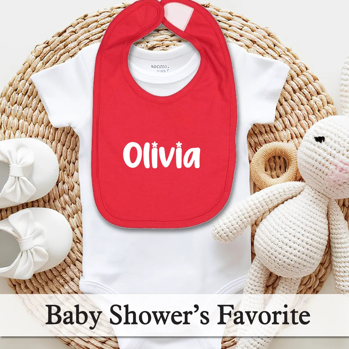 Personalized Jersey Baby Bib