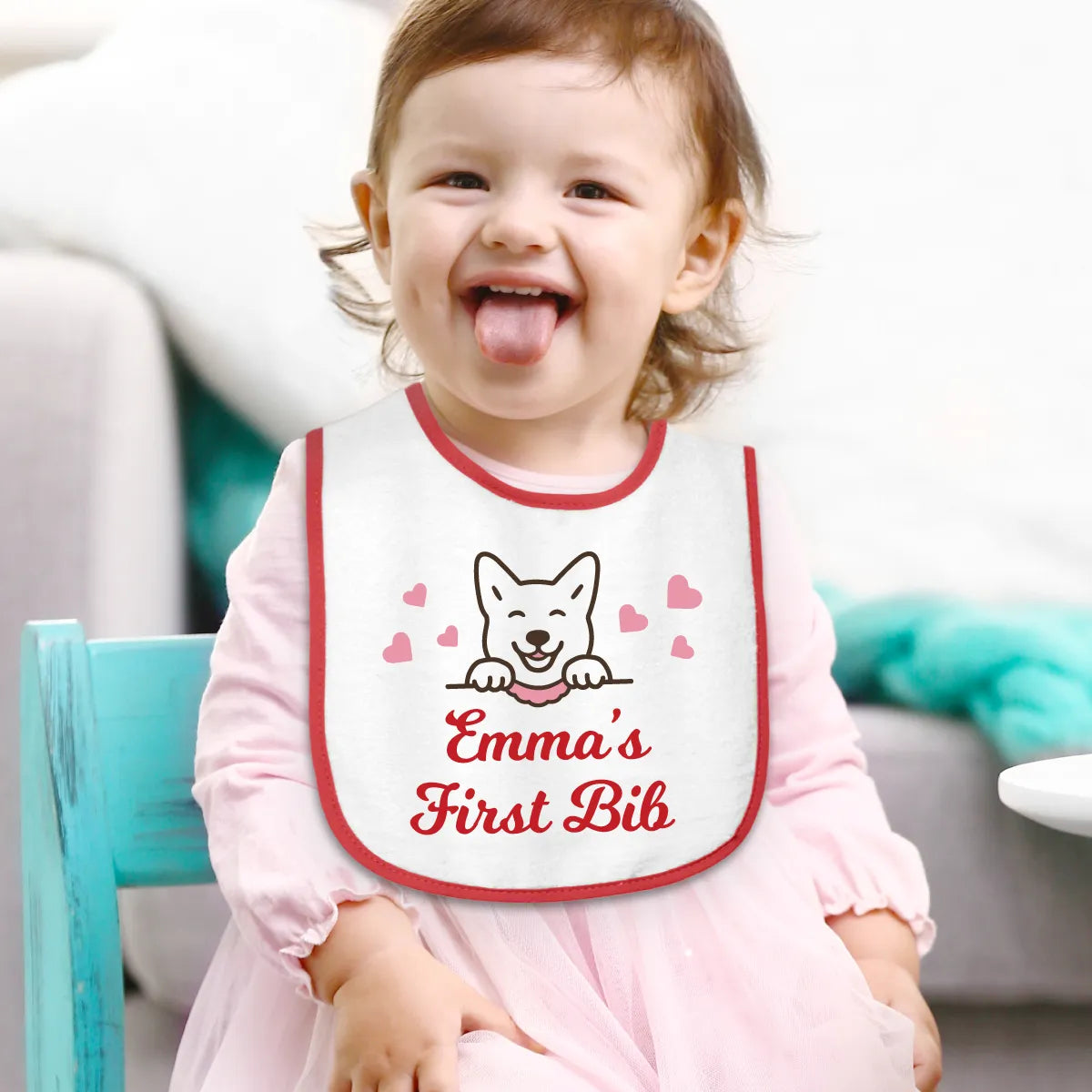 Personalized Cotton Terry  Baby Bib