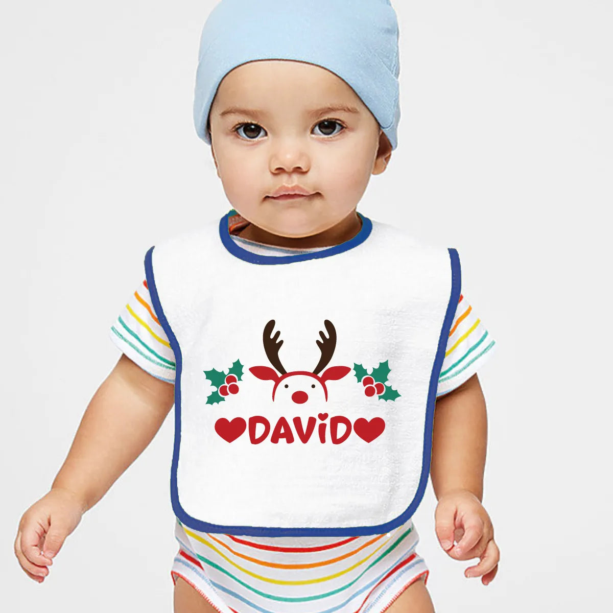 Personalized Christmas Baby Bib