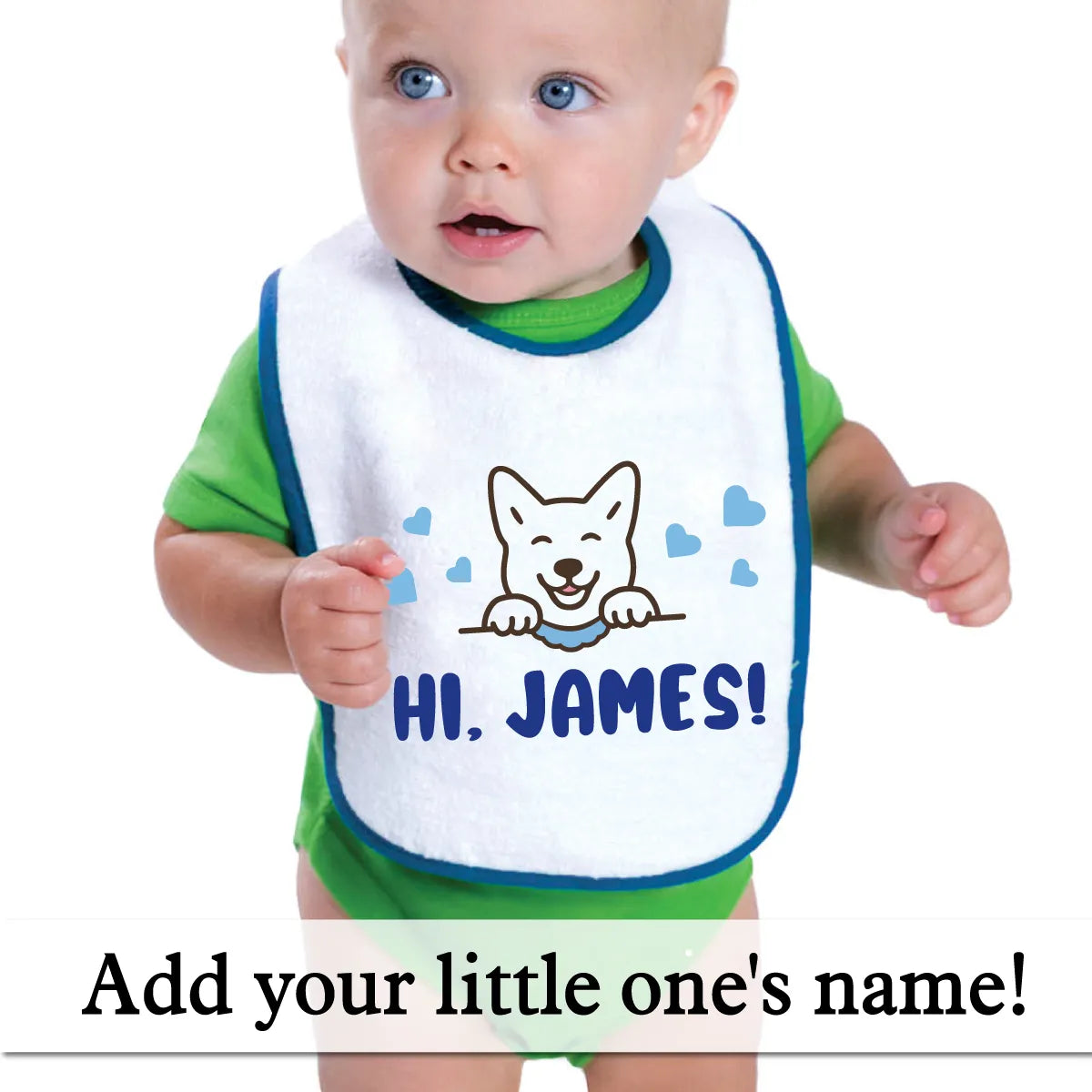 Personalized Cotton Terry  Baby Bib
