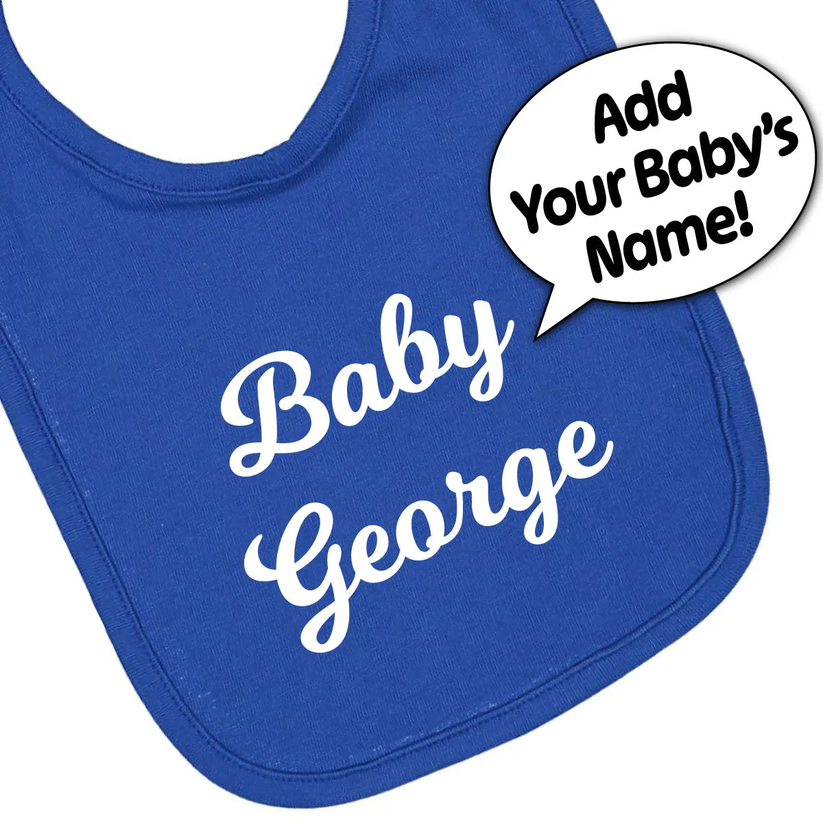 Personalized Jersey Baby Bib