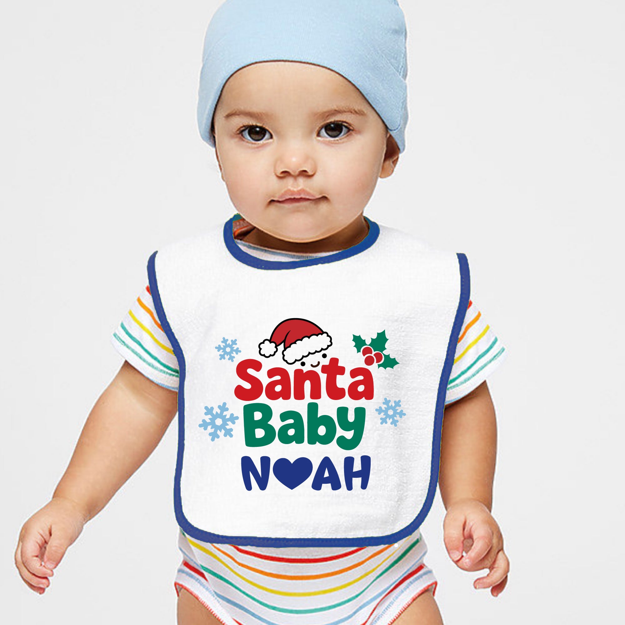 Personalized Christmas Baby Bib