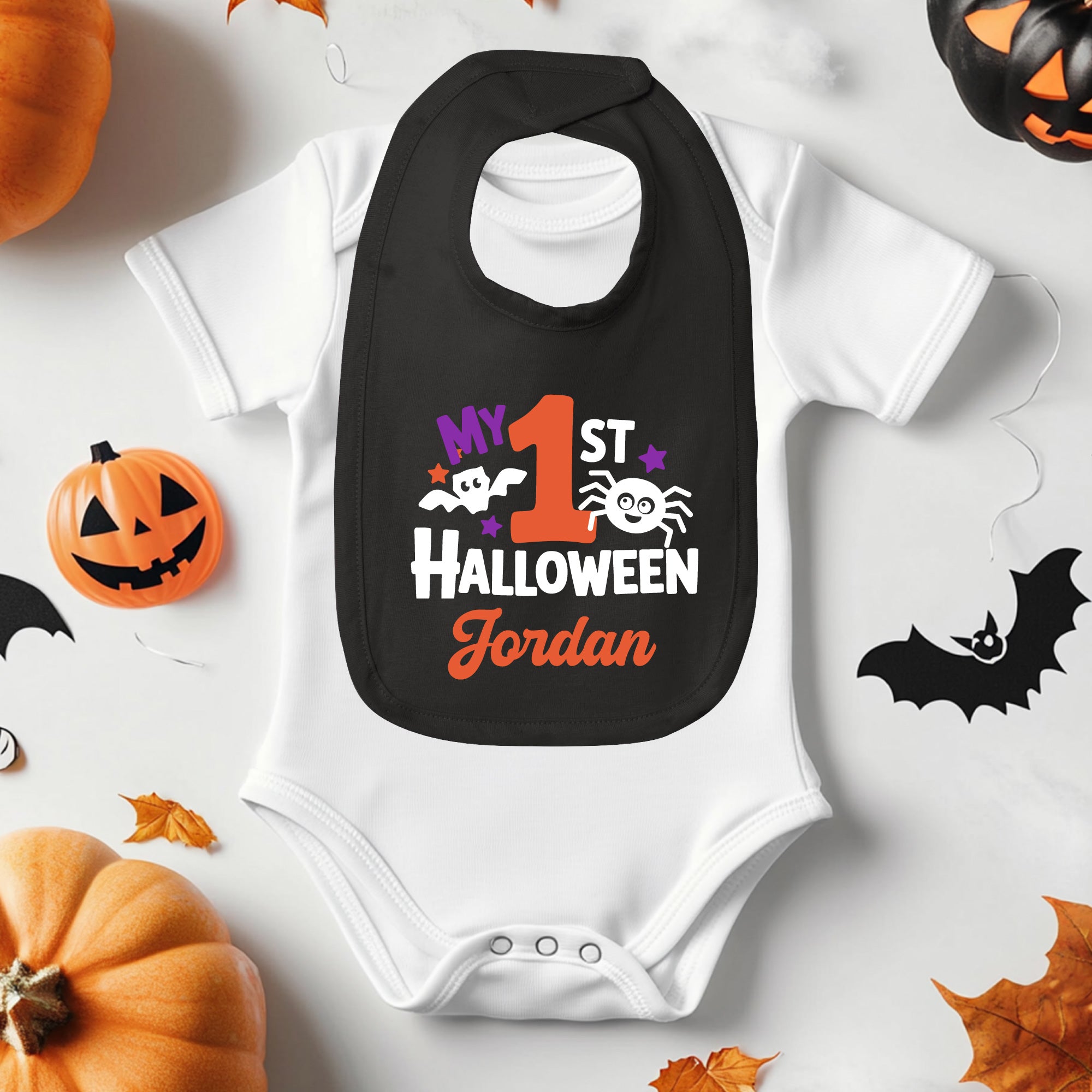 My 1st Halloween Baby Bib