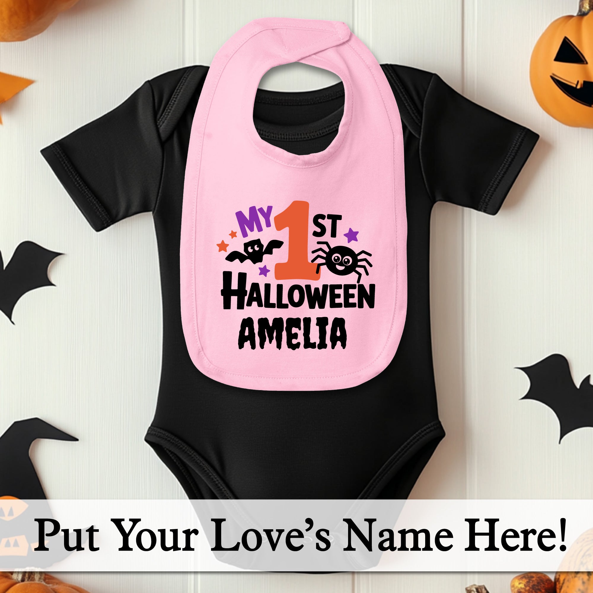My 1st Halloween Baby Bib