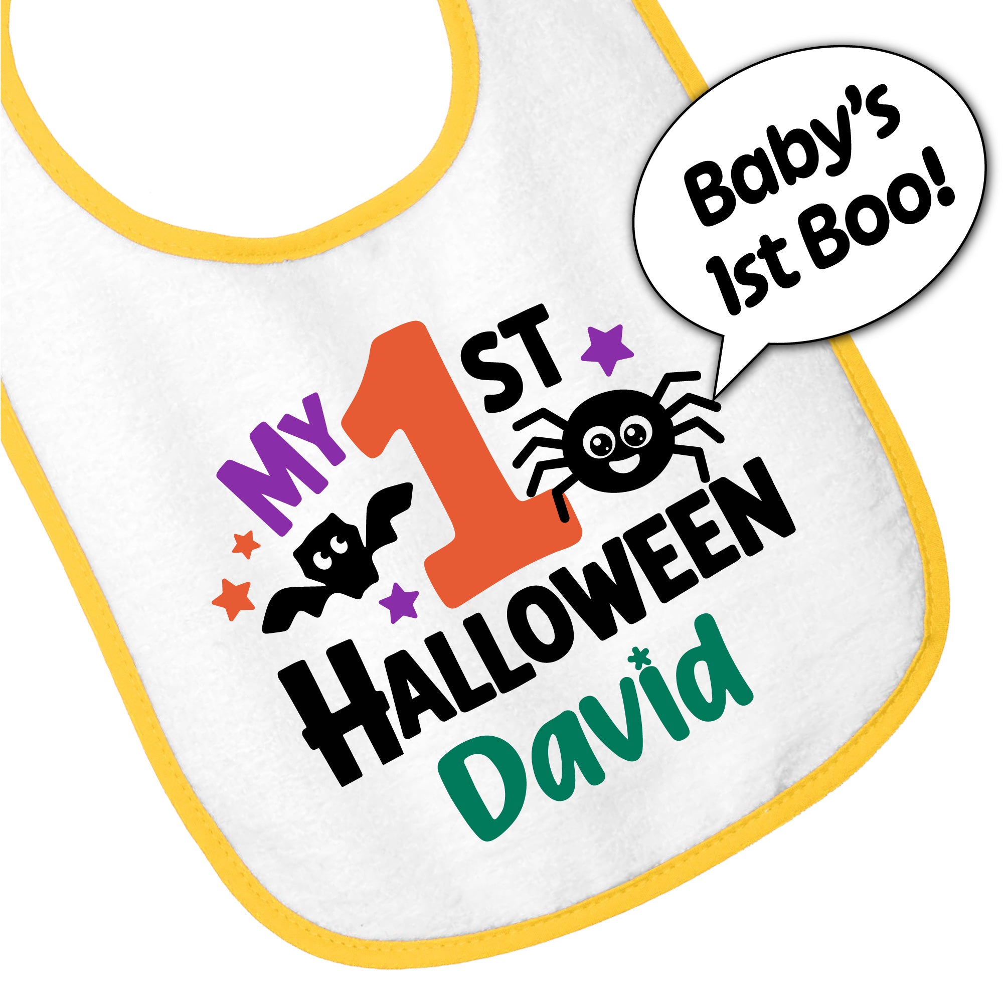 Personalized My 1st Halloween Bib