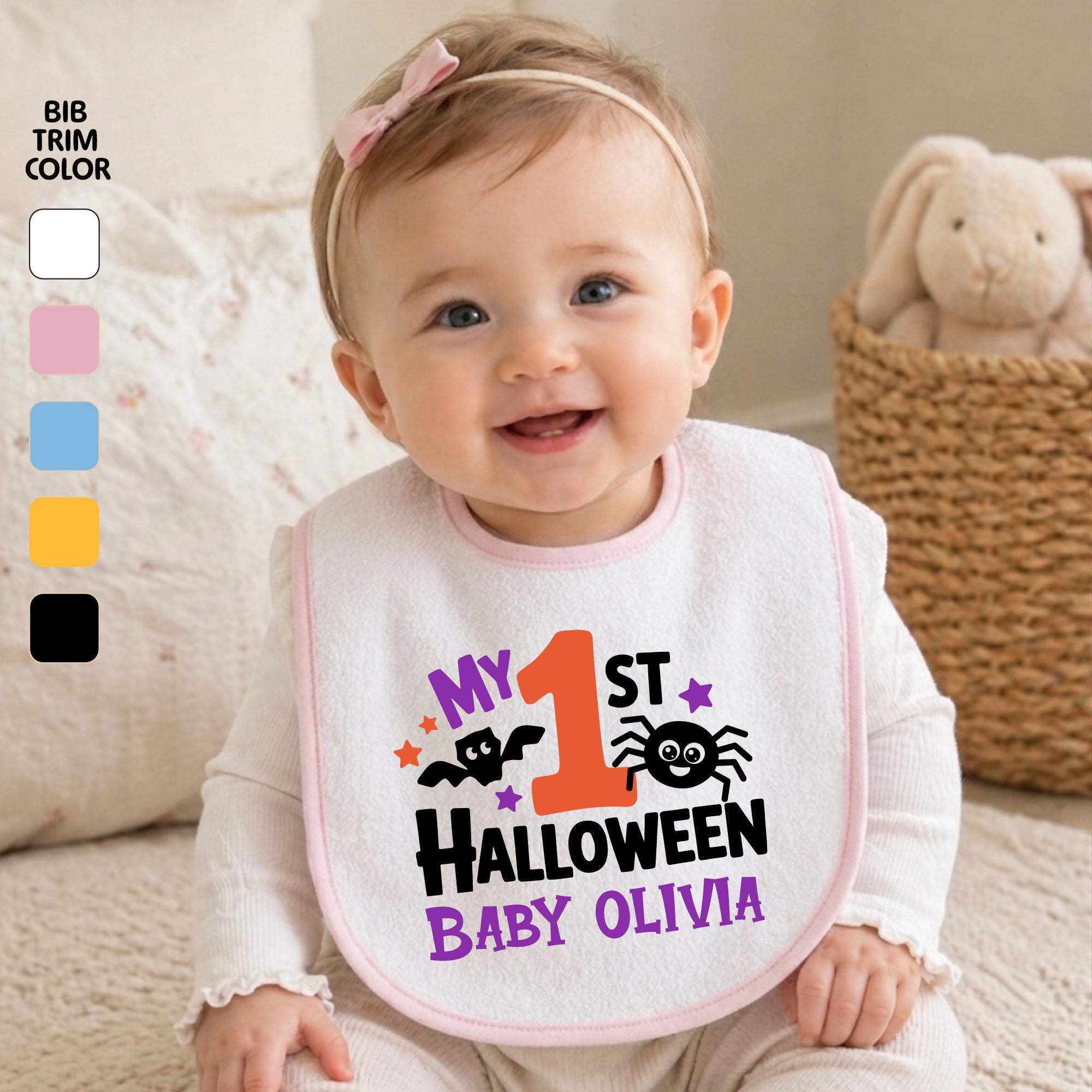 Personalized My 1st Halloween Bib