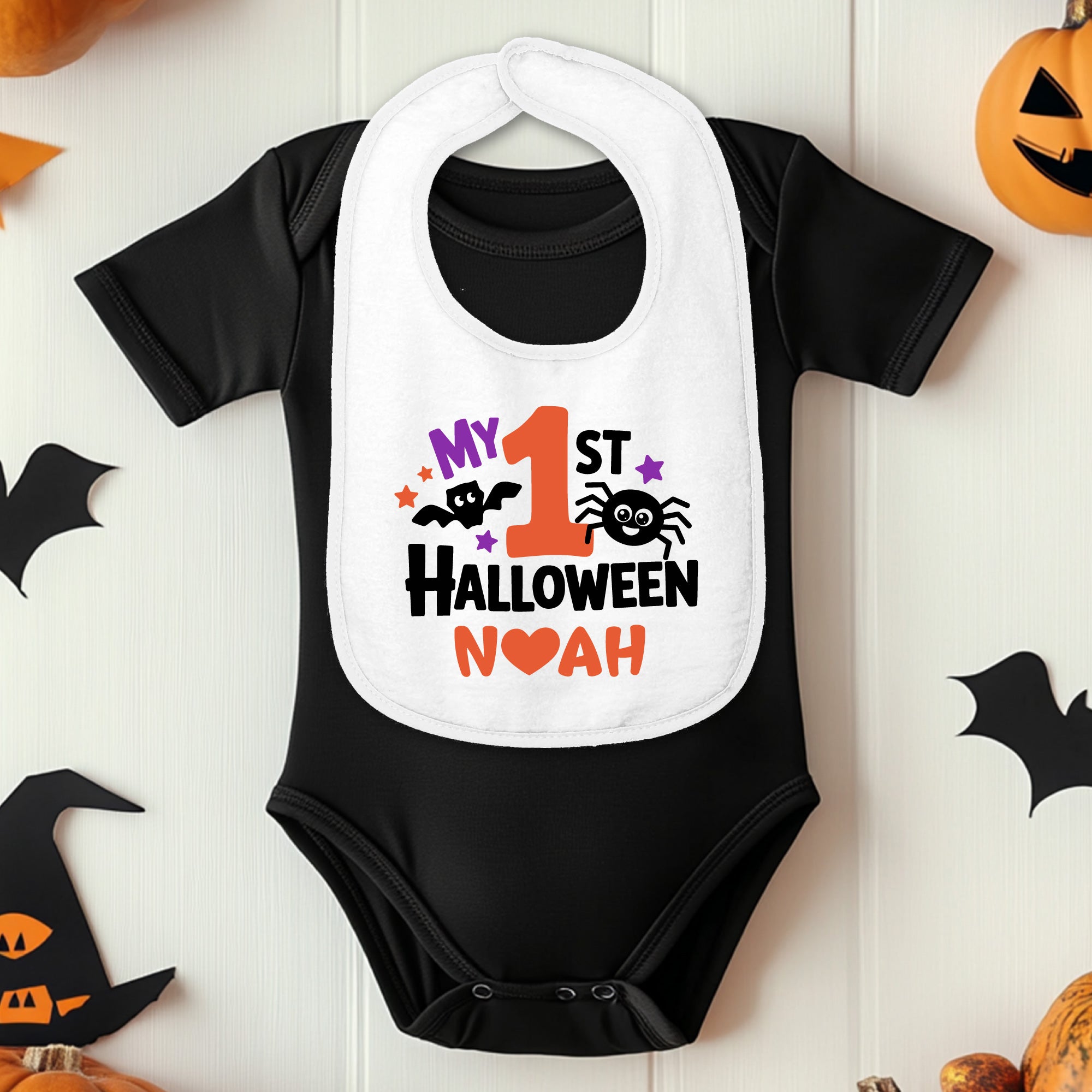 Personalized My 1st Halloween Bib