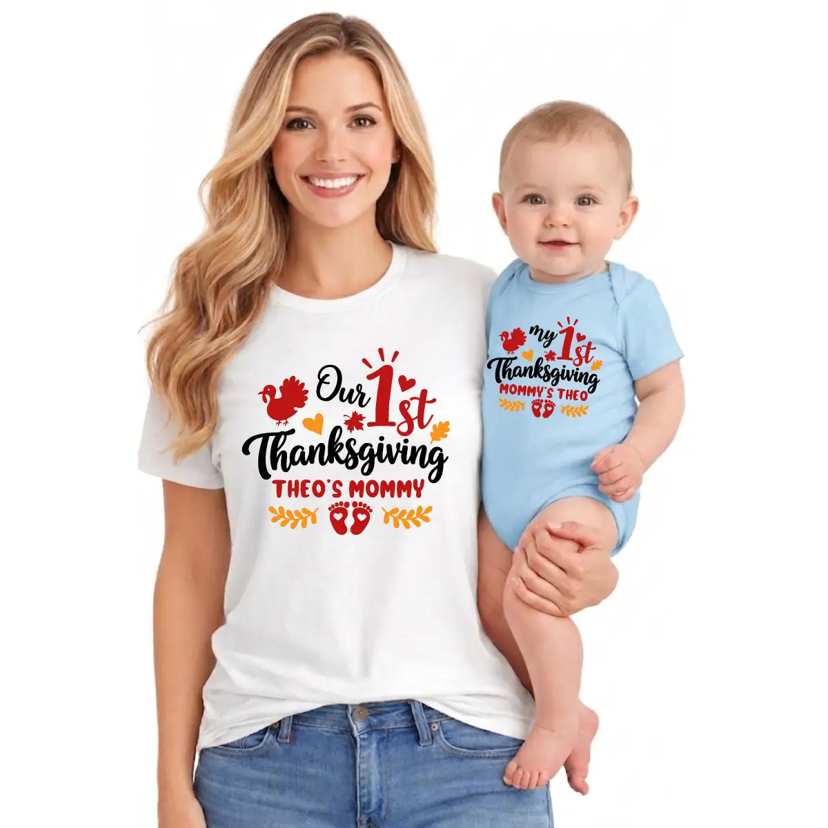 Personalized 1st Thanksgiving Mommy and Me 