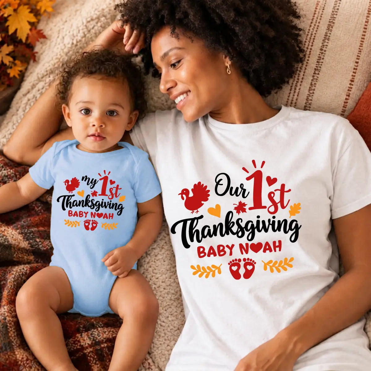 Personalized 1st Thanksgiving Mommy and Me 