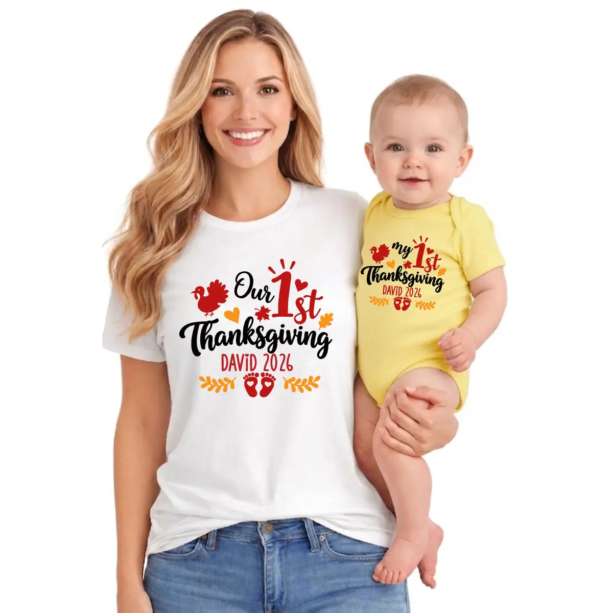 Personalized 1st Thanksgiving Mommy and Me 