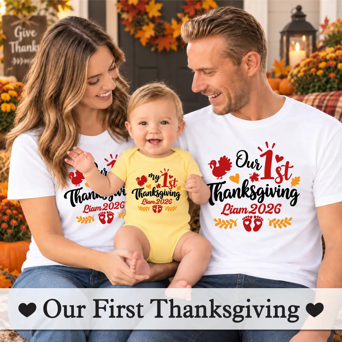 Personalized 1st Thanksgiving Mommy and Me 