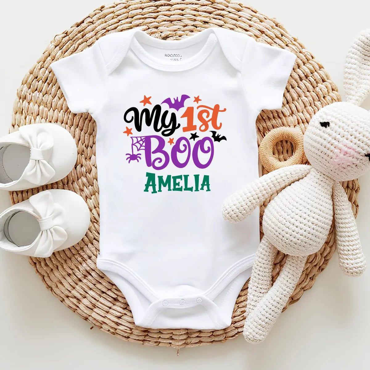 Personalized My 1st Boo Baby Bodysuit