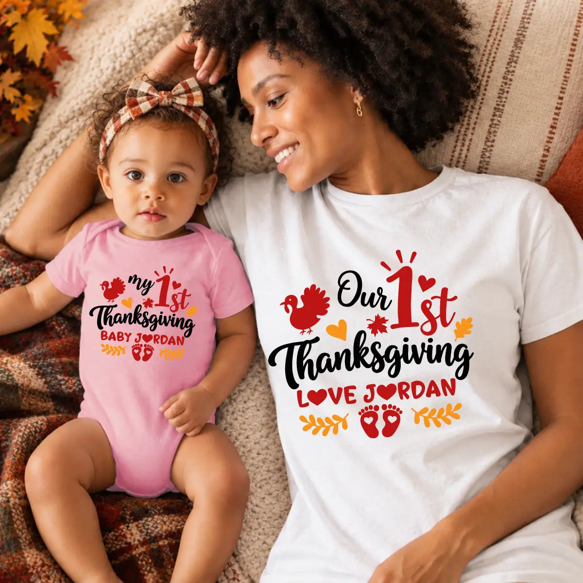 Personalized 1st Thanksgiving Mommy and Me 