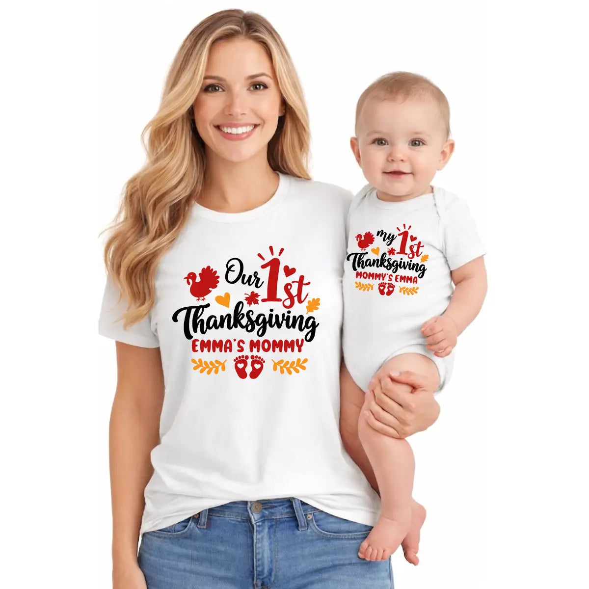 Personalized 1st Thanksgiving Mommy and Me 