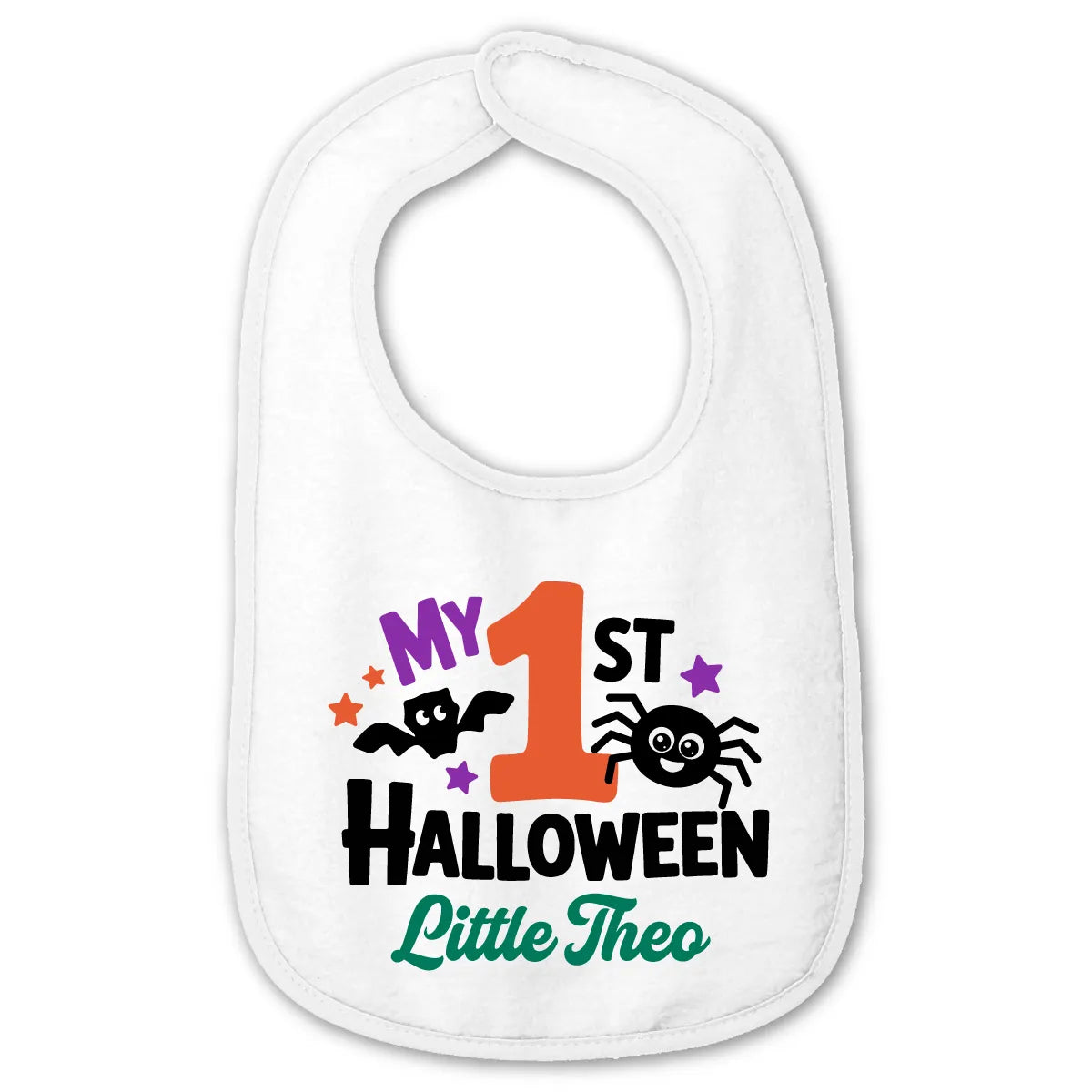 Personalized 1st Halloween Baby Bib