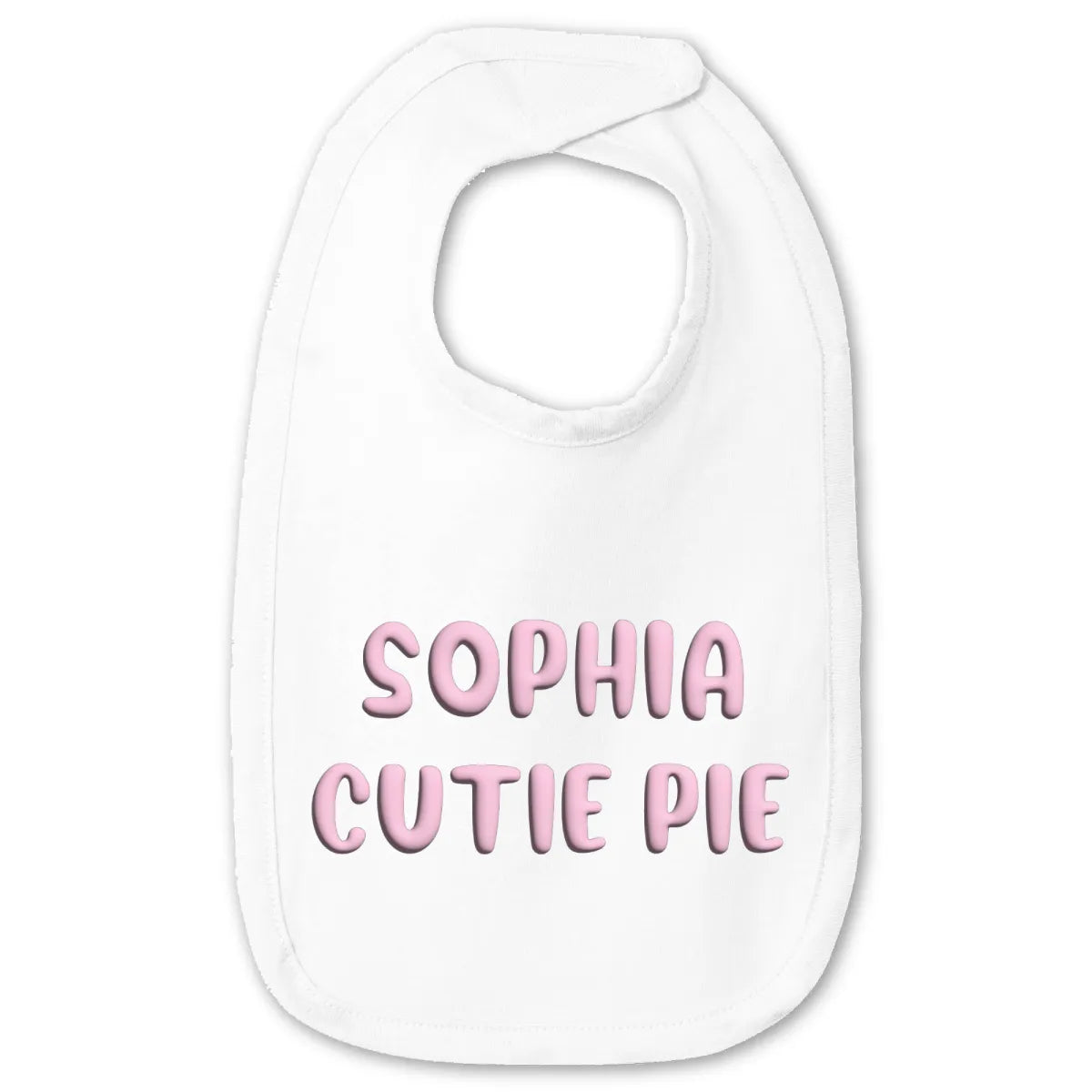 Personalized Puff Jersey Baby Bib