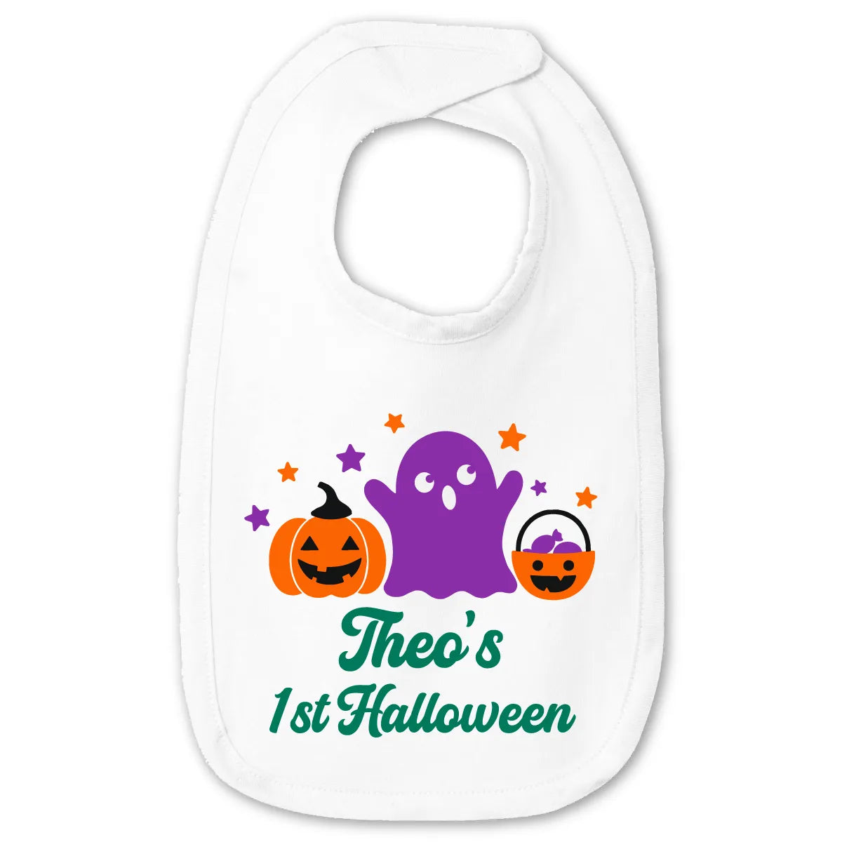 Personalized Halloween Baby Bib