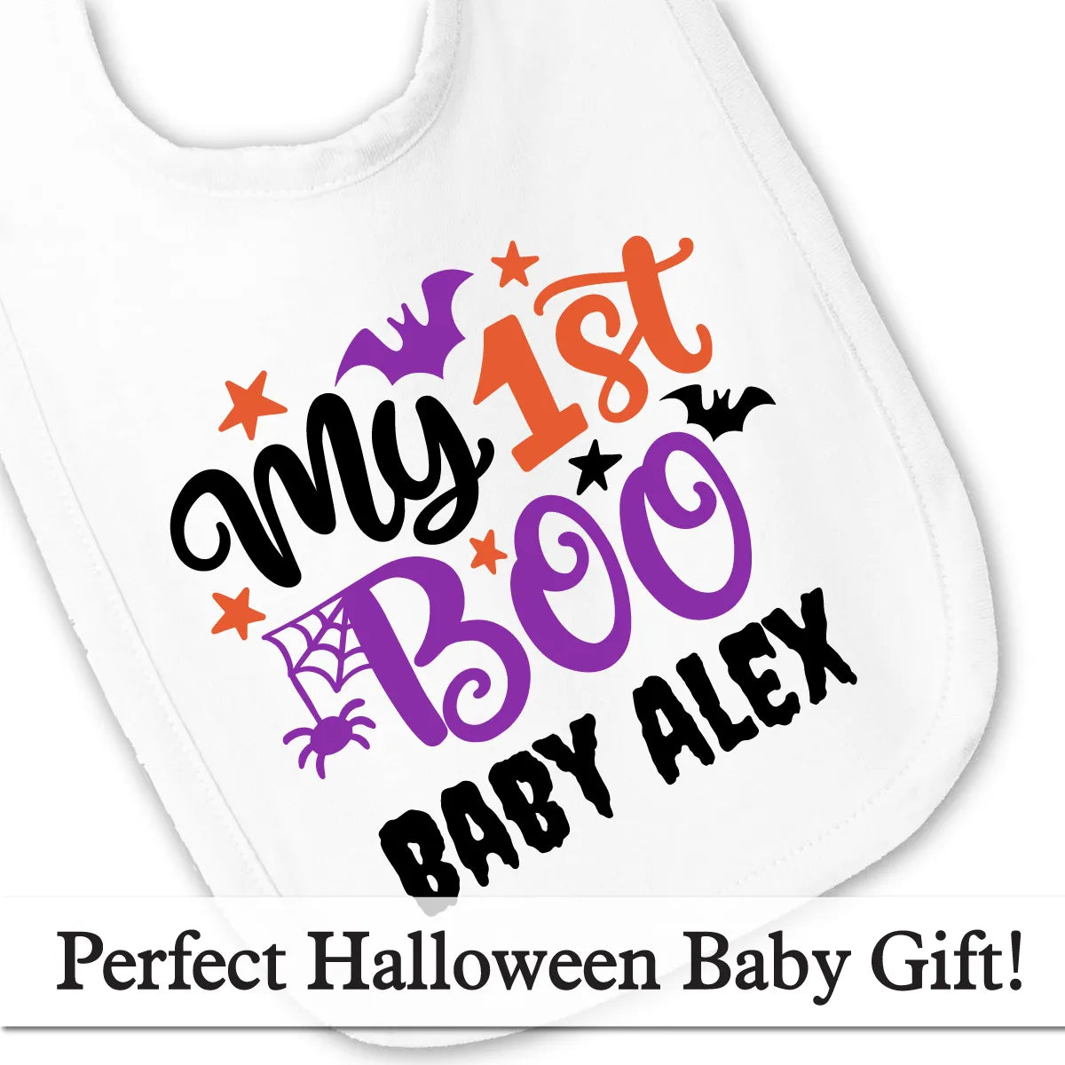 Personalized My 1st Boo Baby Bib