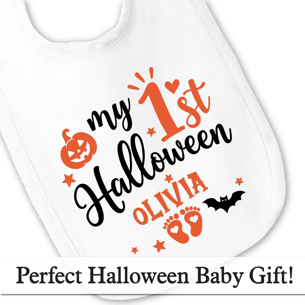 Personalized My 1st Halloween Baby Bib