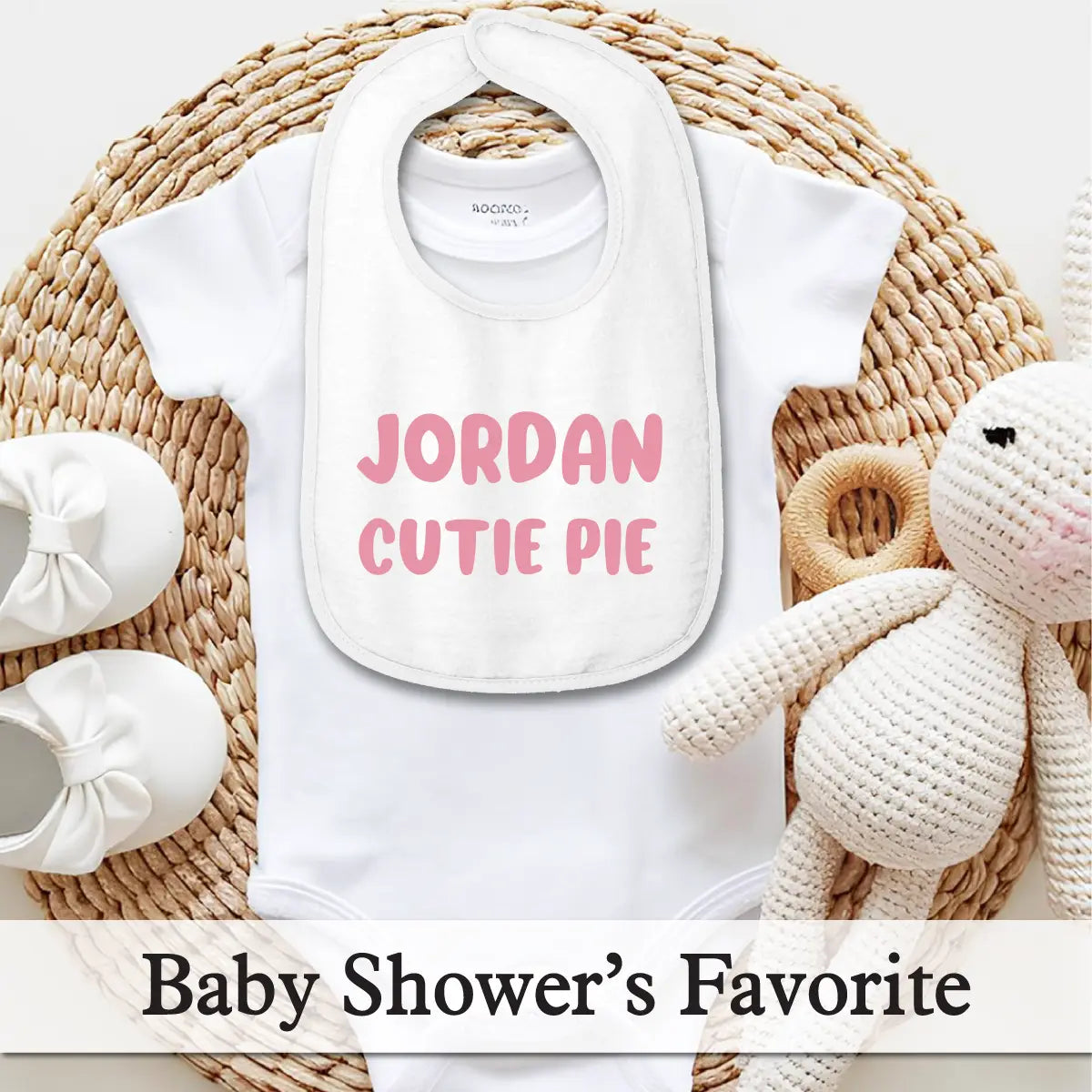 Personalized Cotton Terry Baby Bib