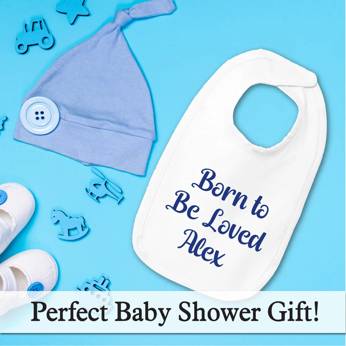 Personalized Jersey Baby Bib