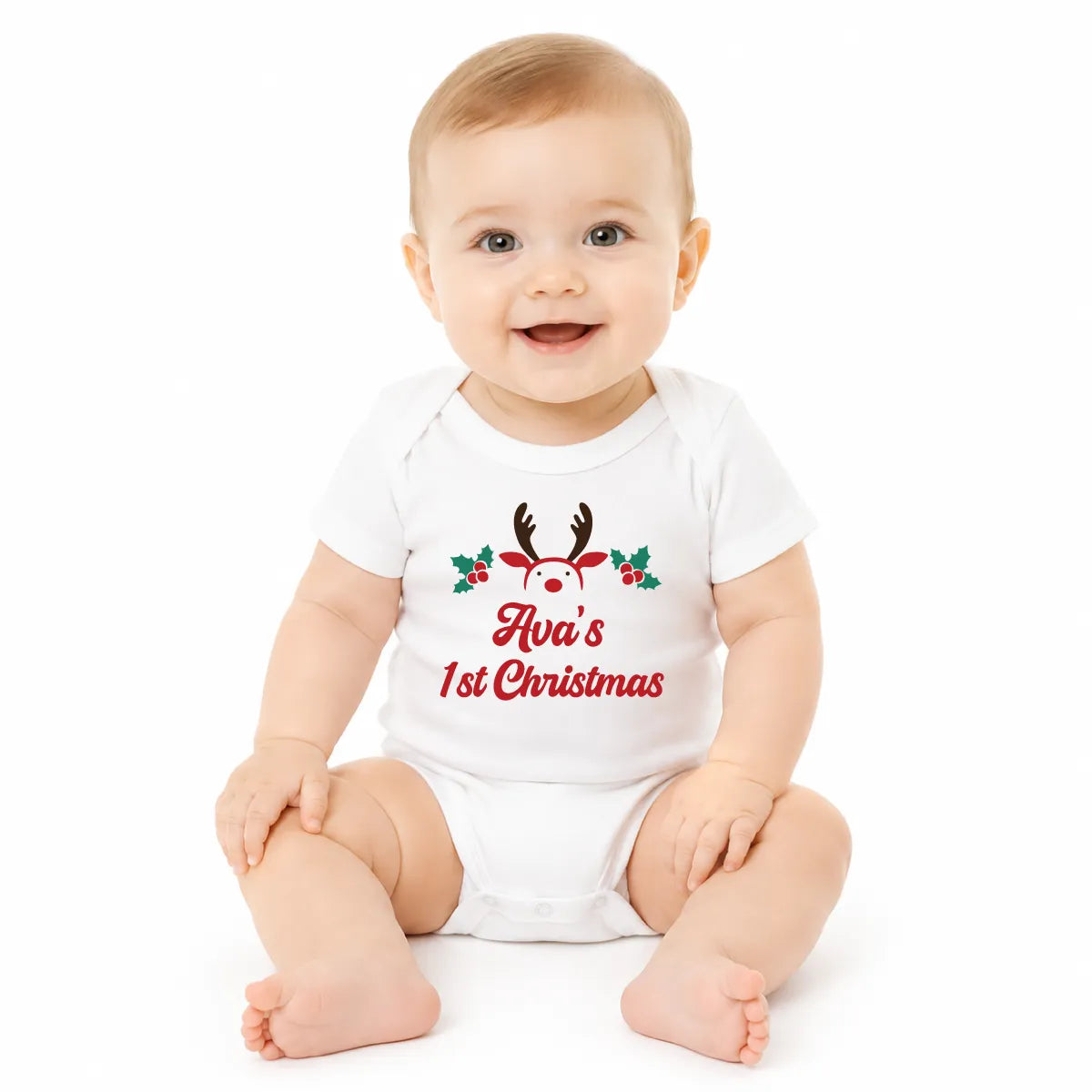 Personalized Christmas Baby Bodysuit
