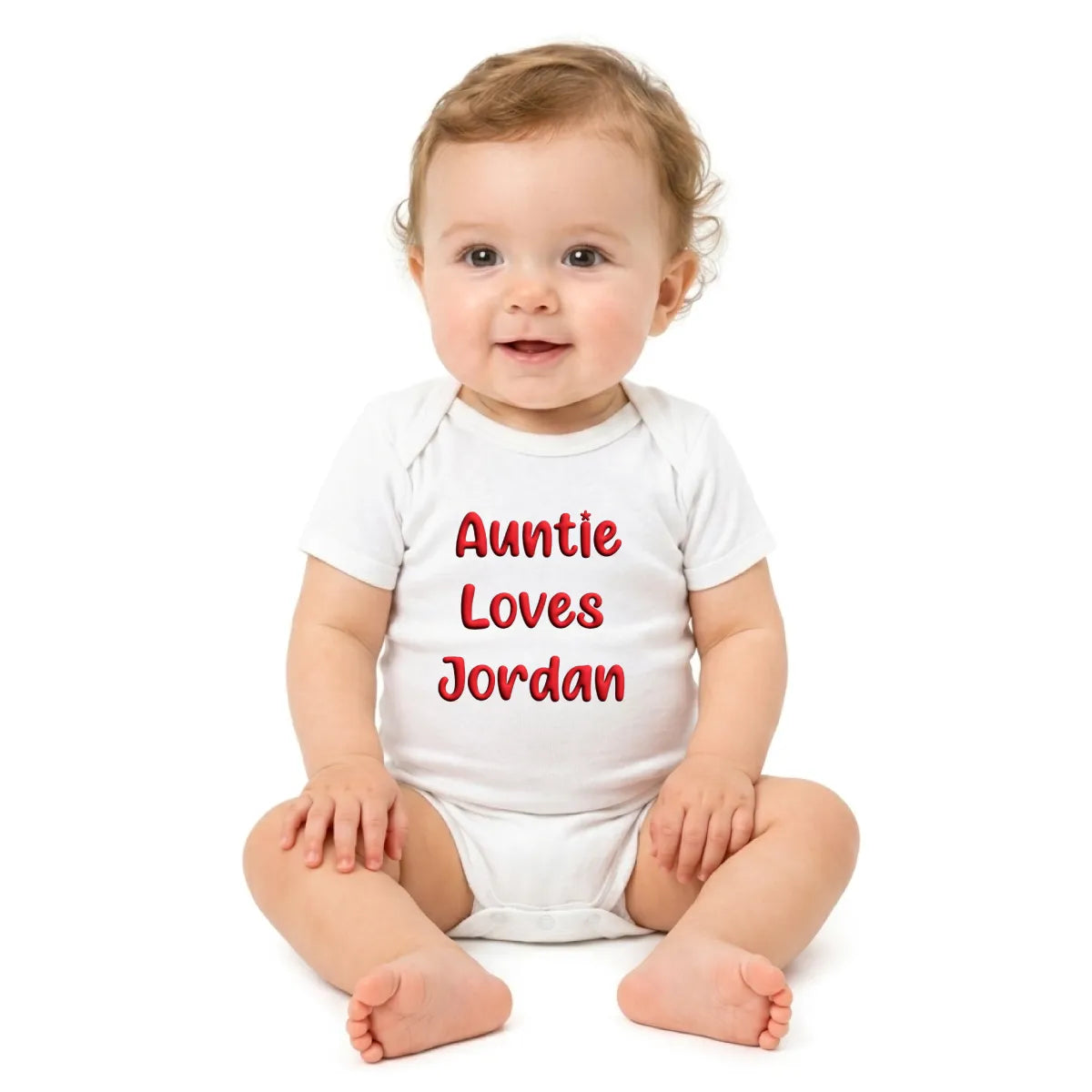 Personalized Puff Baby Bodysuit